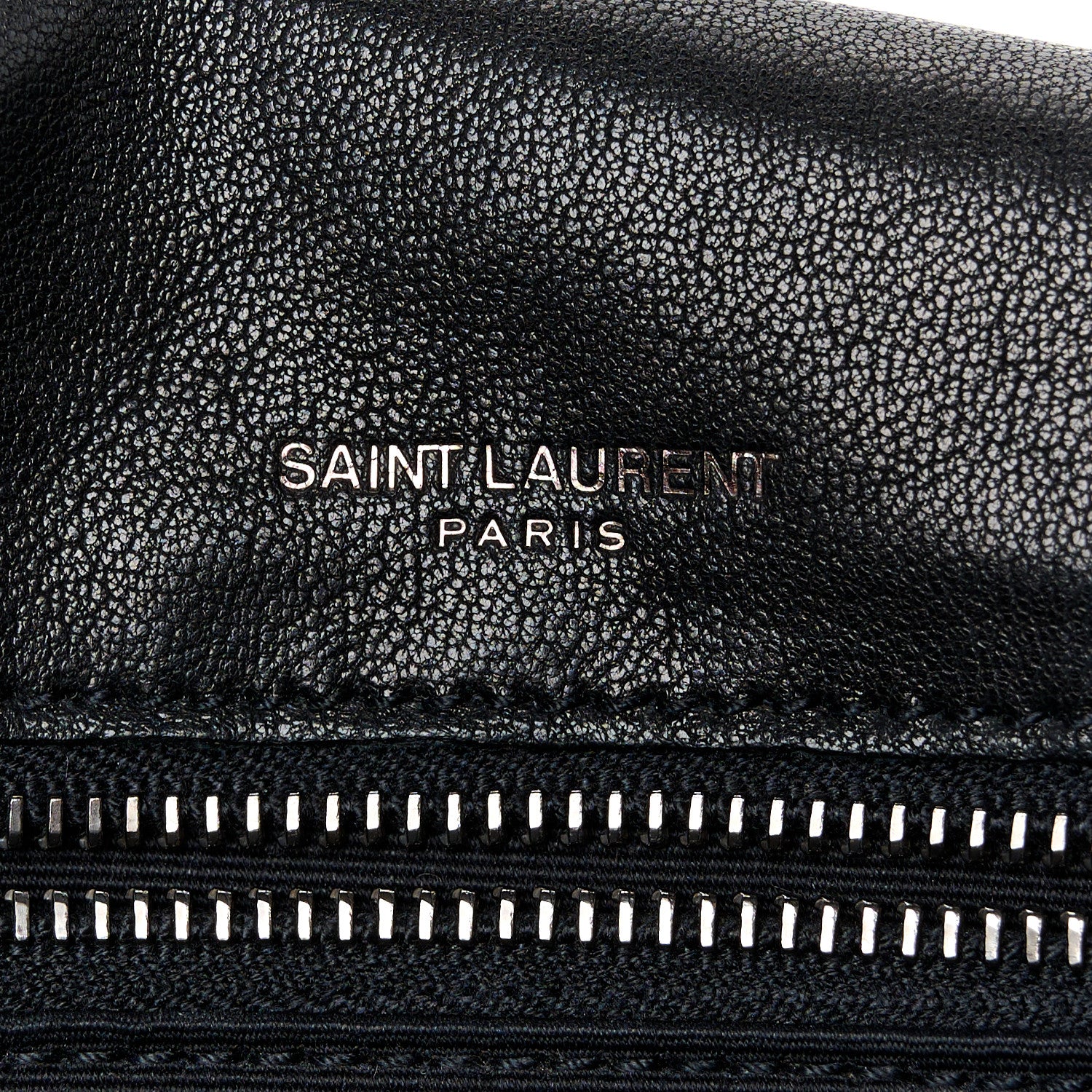 Saint Laurent Cotton Bandana Monogram Medium Niki Chain Satchel Black White 7 of 11