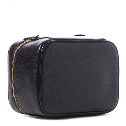 Chanel Caviar Vanity Cosmetic Case Black 3 of 9