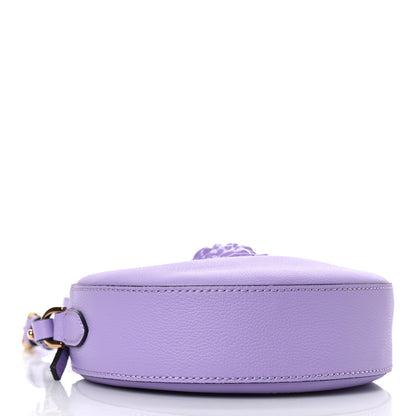 Versace Calfskin La Medusa Round Camera Bag Lilac 3 of 7