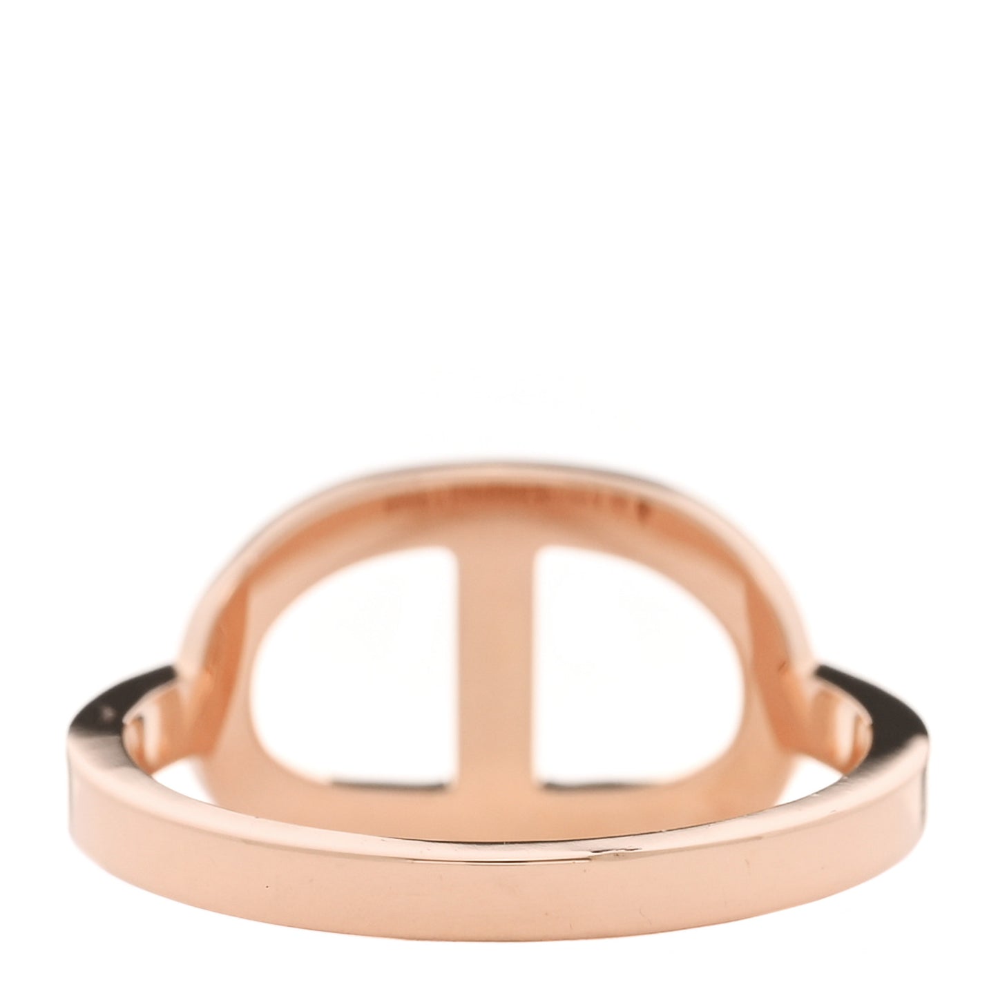 18K Rose Gold Diamond MM Chaine d'Ancre Contour Ring 53 6.5