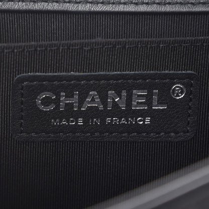Chanel Calfskin Quilted Medium Boy Flap So Black 6 of 7