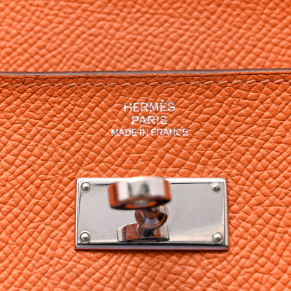 Hermes Epsom Kelly Longue Wallet Orange 6 of 10