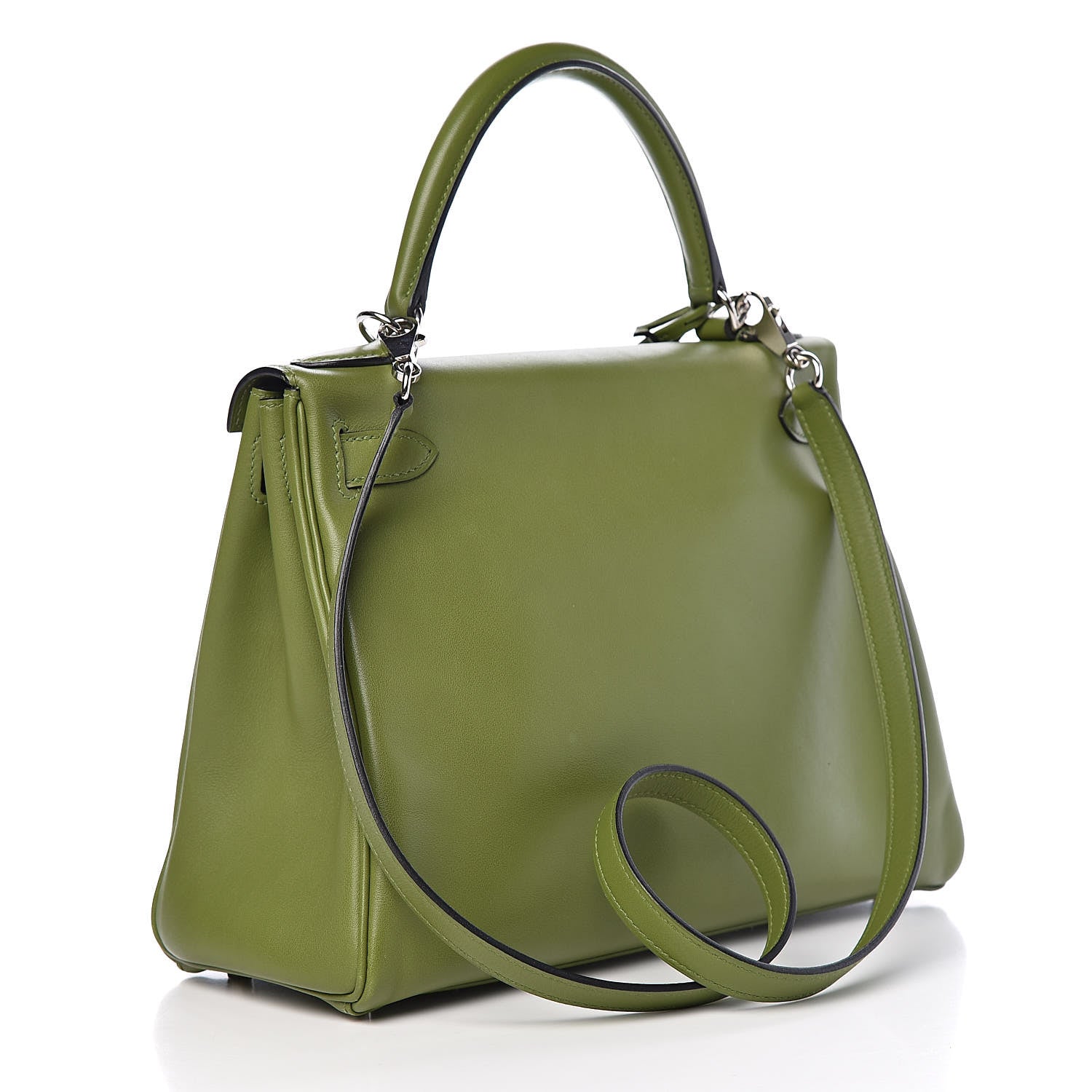 Hermes Swift Kelly Retourne 28 Pelouse 3 of 13
