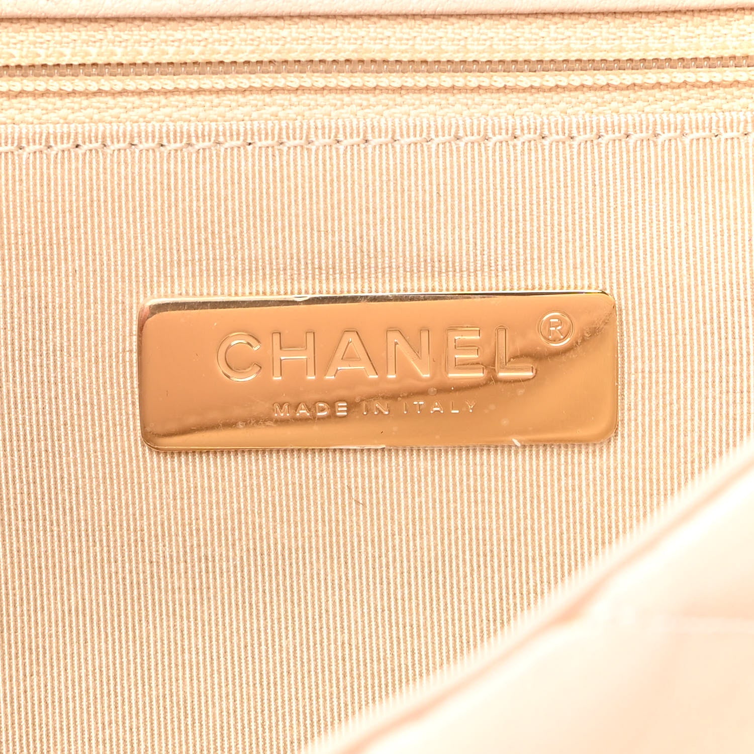 Chanel Goatskin Quilted Medium Chanel 19 Flap Light Beige 6 of 10