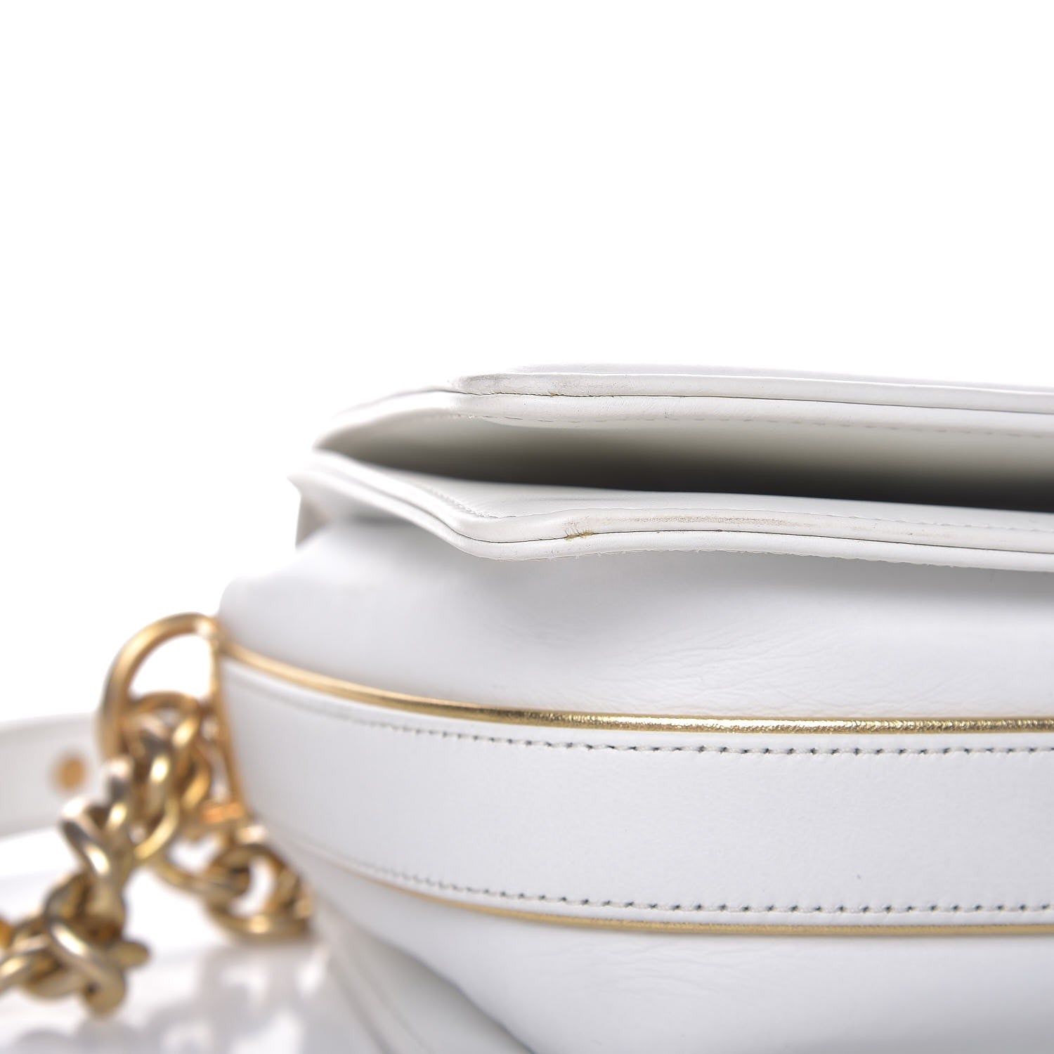 Chanel Sheepskin Braided Medium Boy Reverso Flap White 8 of 18