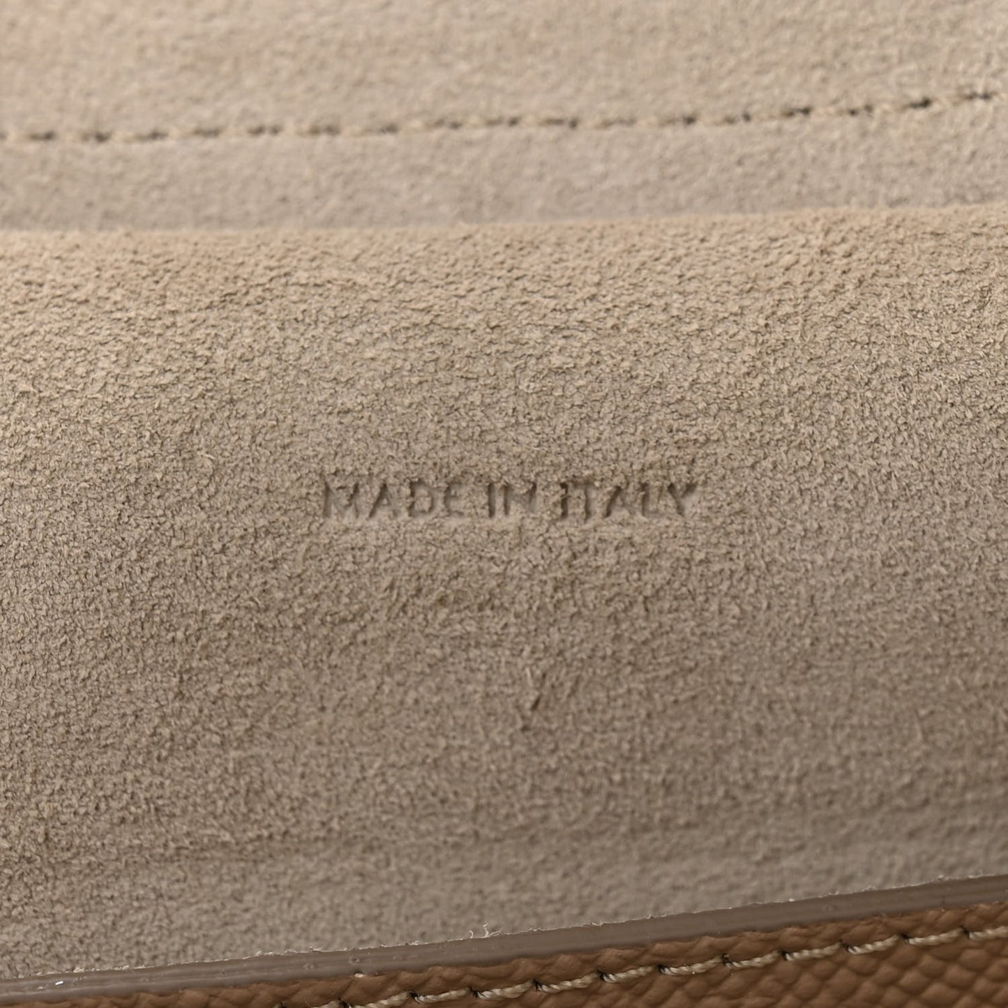 Grained Calfskin Micro Belt Bag Light Taupe