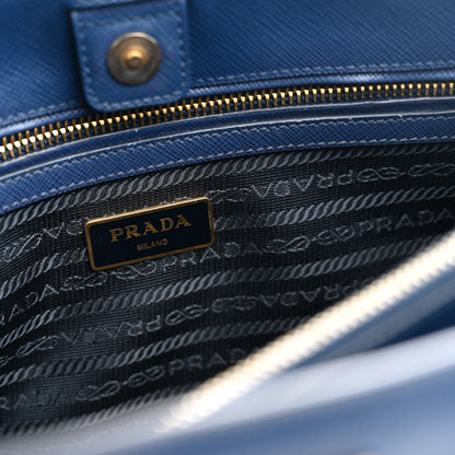 Prada Saffiano Lux Medium Tote Bluette 6 of 12