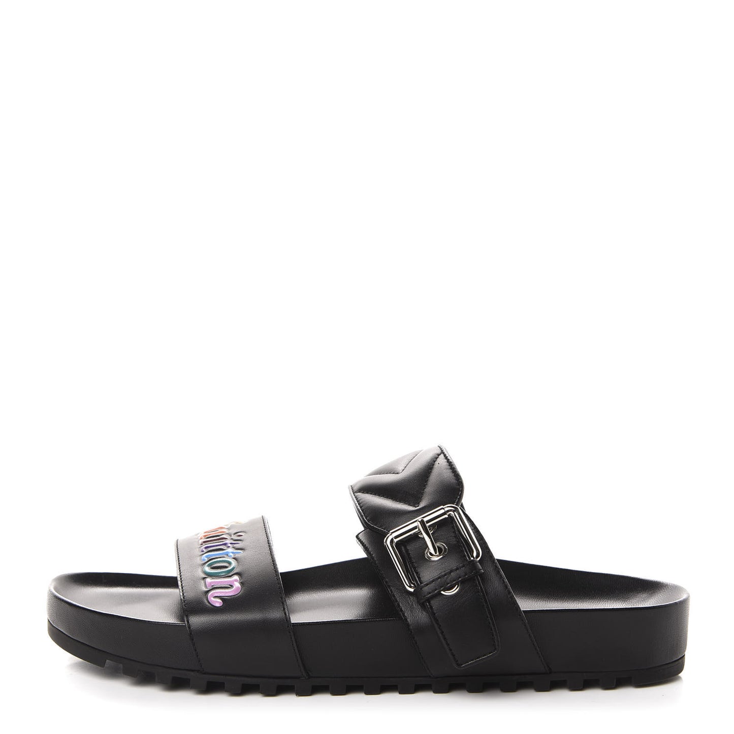 Calfskin New Wave Bom Dia Mule Sandals 41 Black