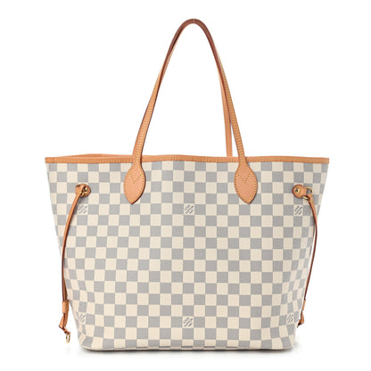 Louis Vuitton Damier Azur Neo Neverfull MM Rose Ballerine 1 of 11