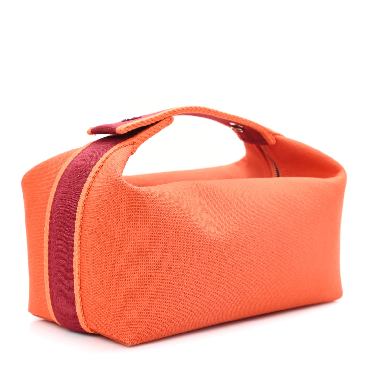Hermes Canvas Small Bride-A-Brac Pouch Orange Feu 3 of 6