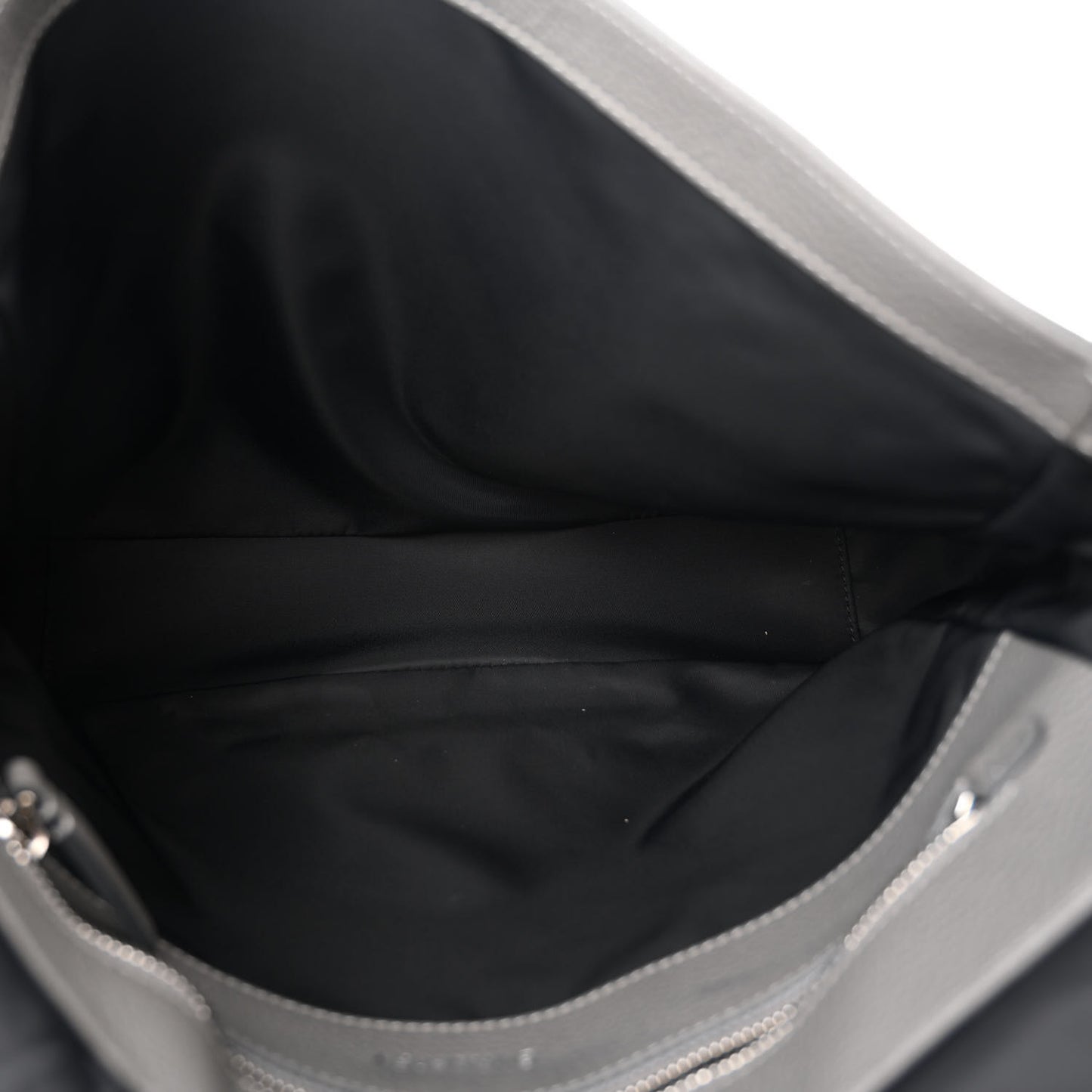 Calfskin Logo Messenger Charcoal Grey