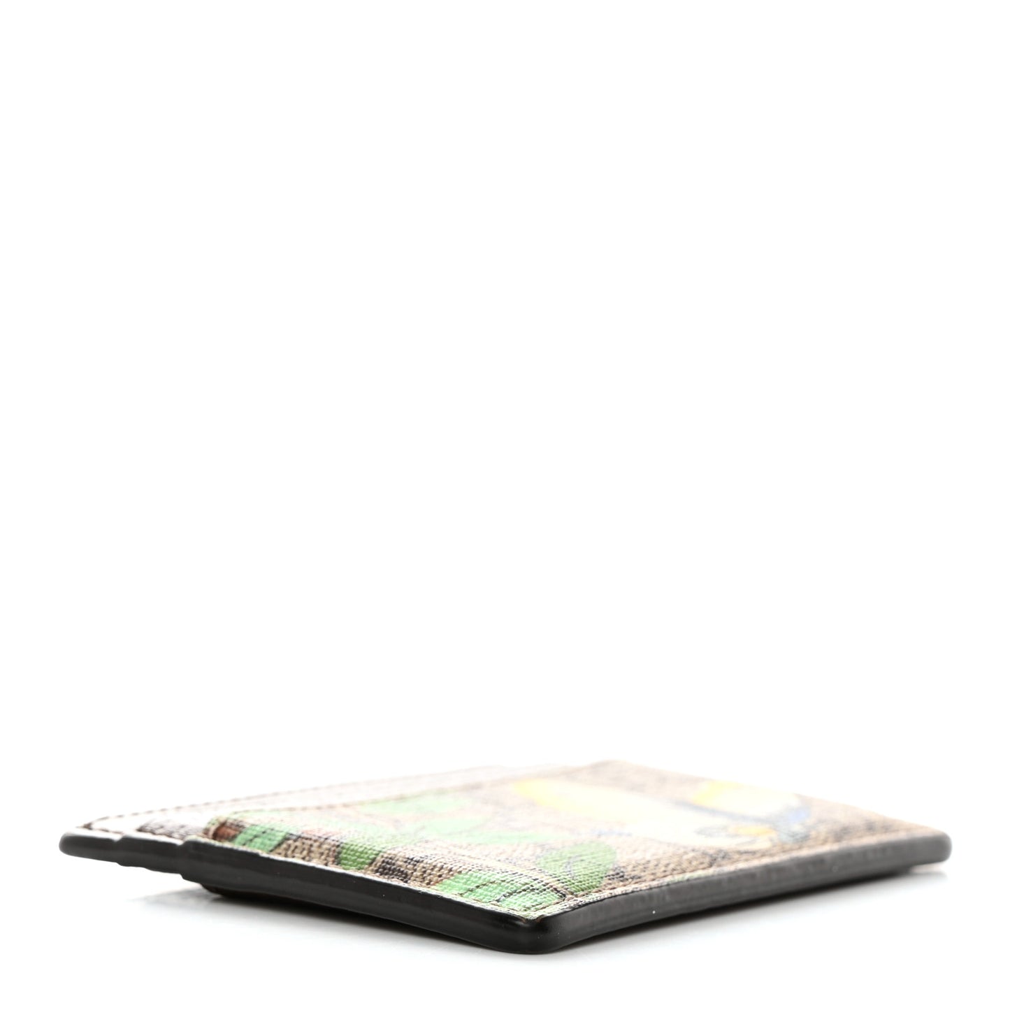 GG Supreme Monogram Tian Card Holder Beige Multicolor New Acero