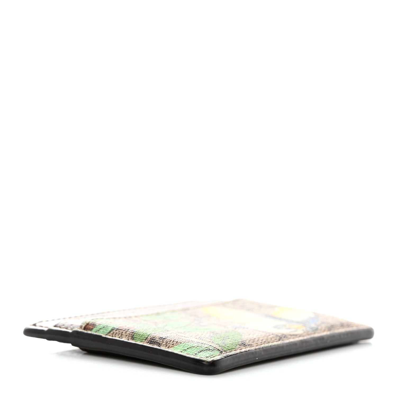 Gucci GG Supreme Monogram Tian Card Holder Beige Multicolor New Acero 4 of 9
