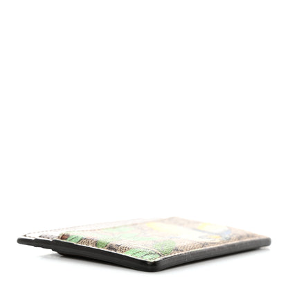 Gucci GG Supreme Monogram Tian Card Holder Beige Multicolor New Acero 4 of 9