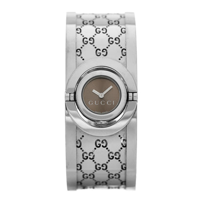 Gucci Stainless Steel 23mm Twirl Quartz Watch Brown 1 of 5