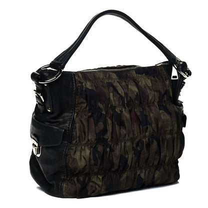 Prada Tessuto Nylon Gaufre Camouflage Tote Mimetico 3 of 10