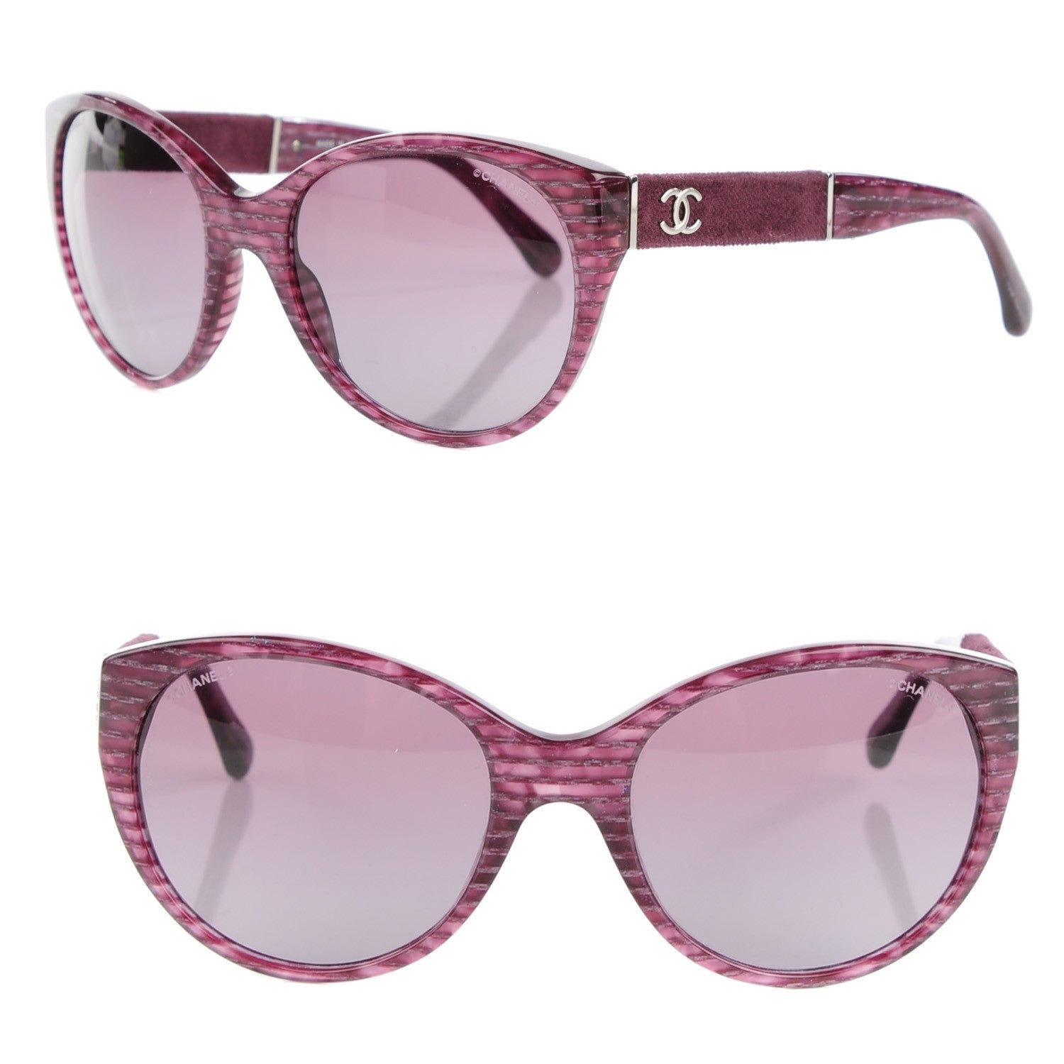 Chanel Acetate Velvet CC Sunglasses 5259 Violet 1 of 6