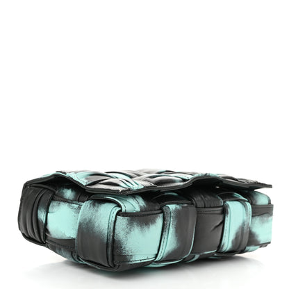 Bottega Veneta Foulard Tie Dye Maxi Intrecciato Padded Cassette Crossbody Bag Celadon Inkwell 4 of 11
