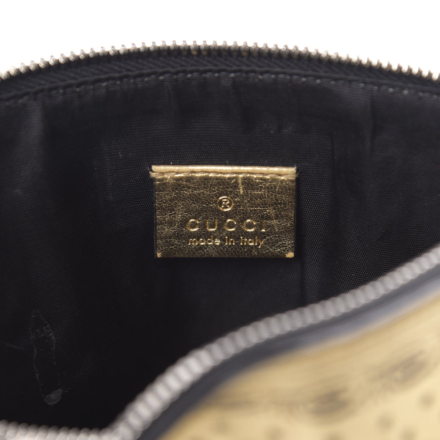 X SEGA Calfskin GUCCY Stars Mini Dome Shoulder Bag Gold