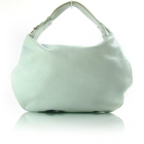 Leather Large Hobo Seafoam
