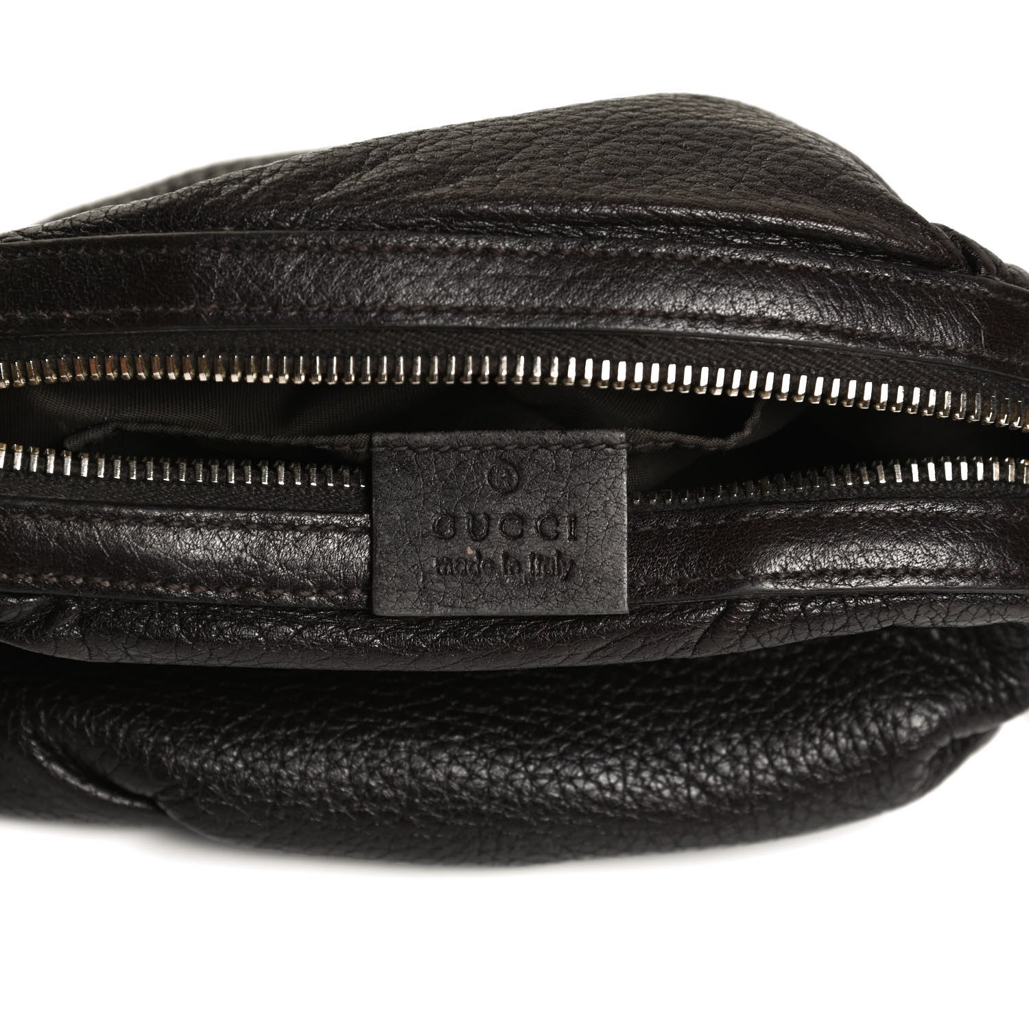 Gucci Deerskin Medium Bamboo Cosmetic Case Dark Brown 6 of 11