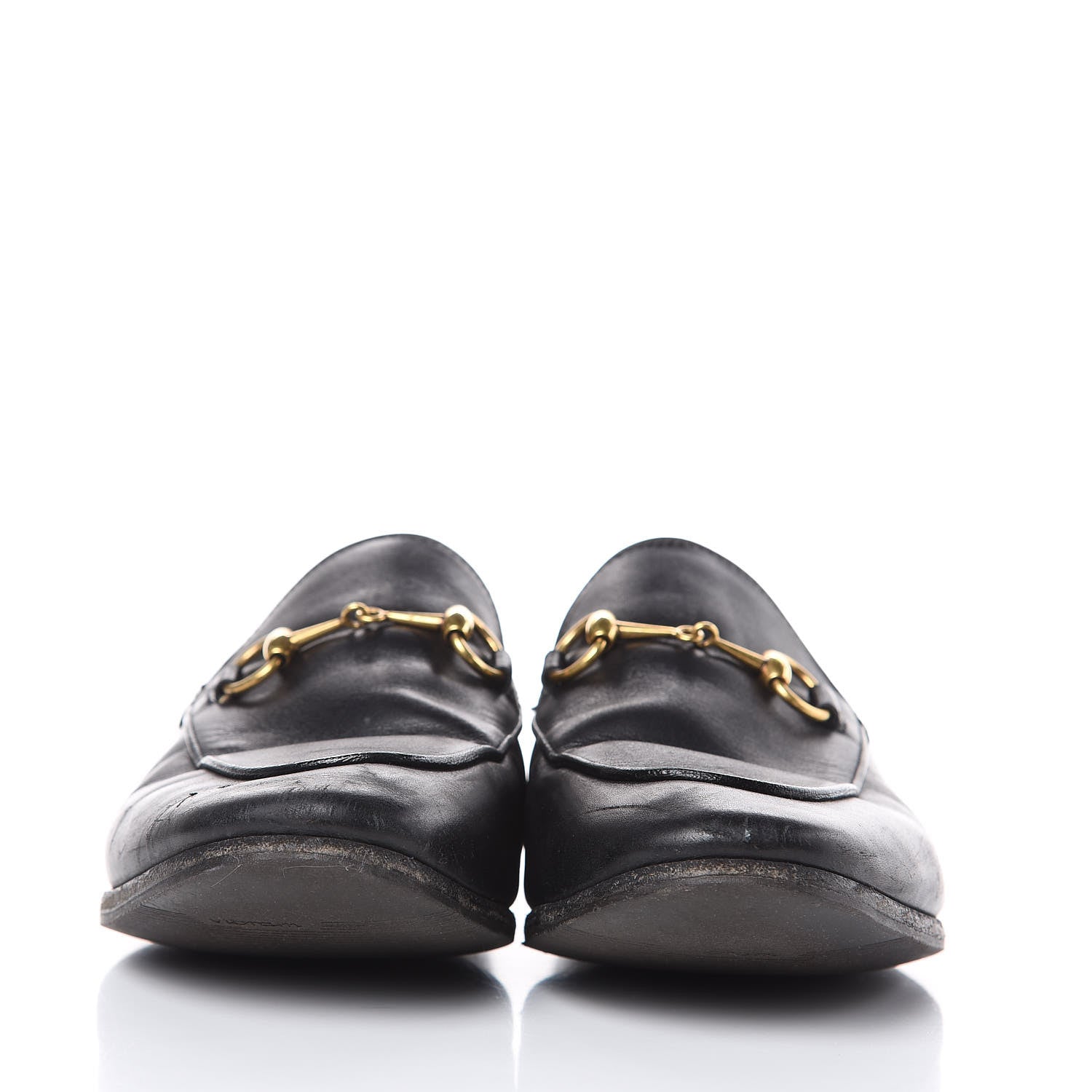 Gucci Calfskin Womens Jordaan Loafers 38 Black 2 of 16