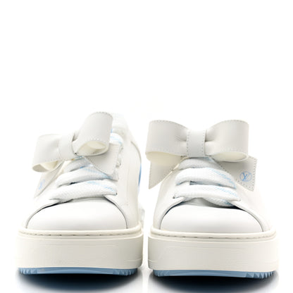 Louis Vuitton Calfskin Time Out Bow Sneakers 40 Blue 2 of 11