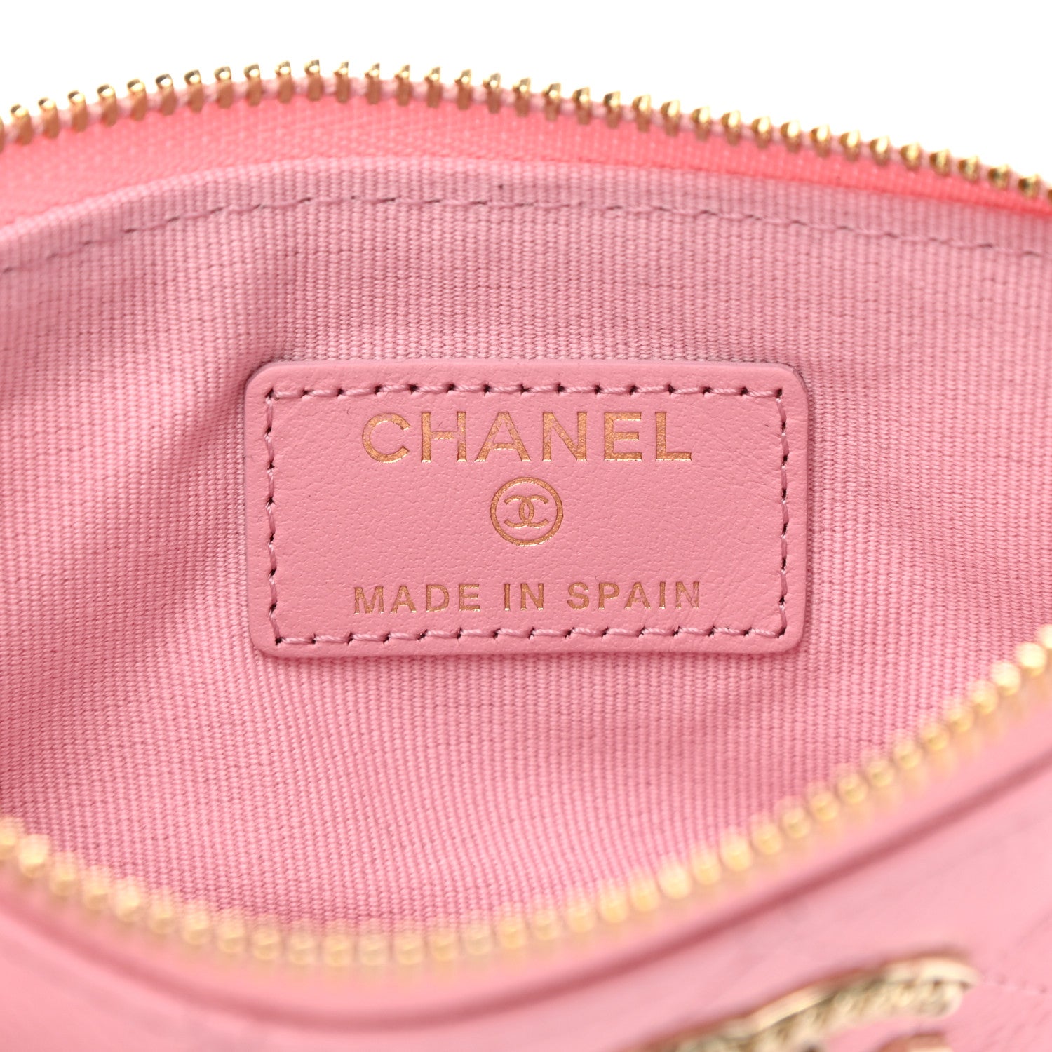 Chanel Caviar Quilted Small Multi Chain Cosmetic Case Light Pink 6 of 9
