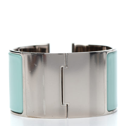 Hermes Enamel Extra Wide Clic Clac H Bracelet PM Lagon 3 of 4