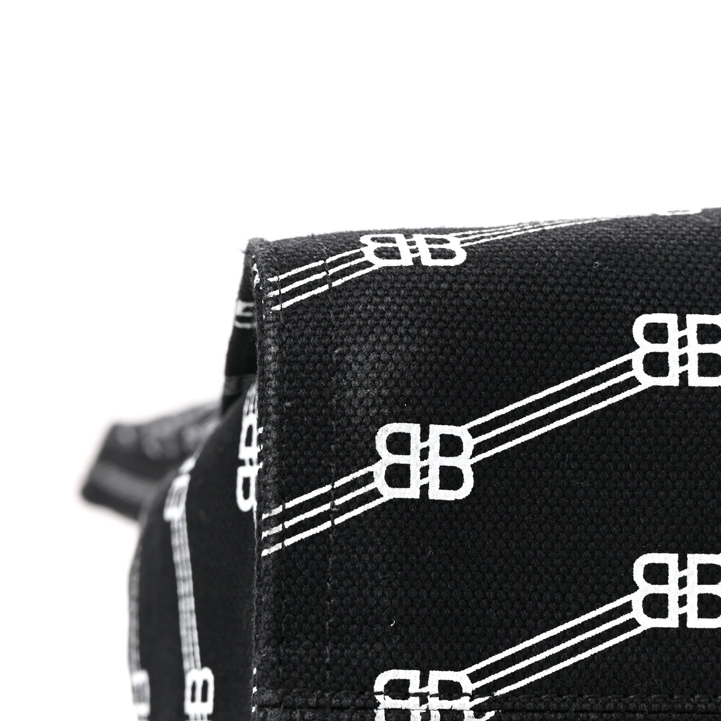 Canvas BB Monogram Tote Black