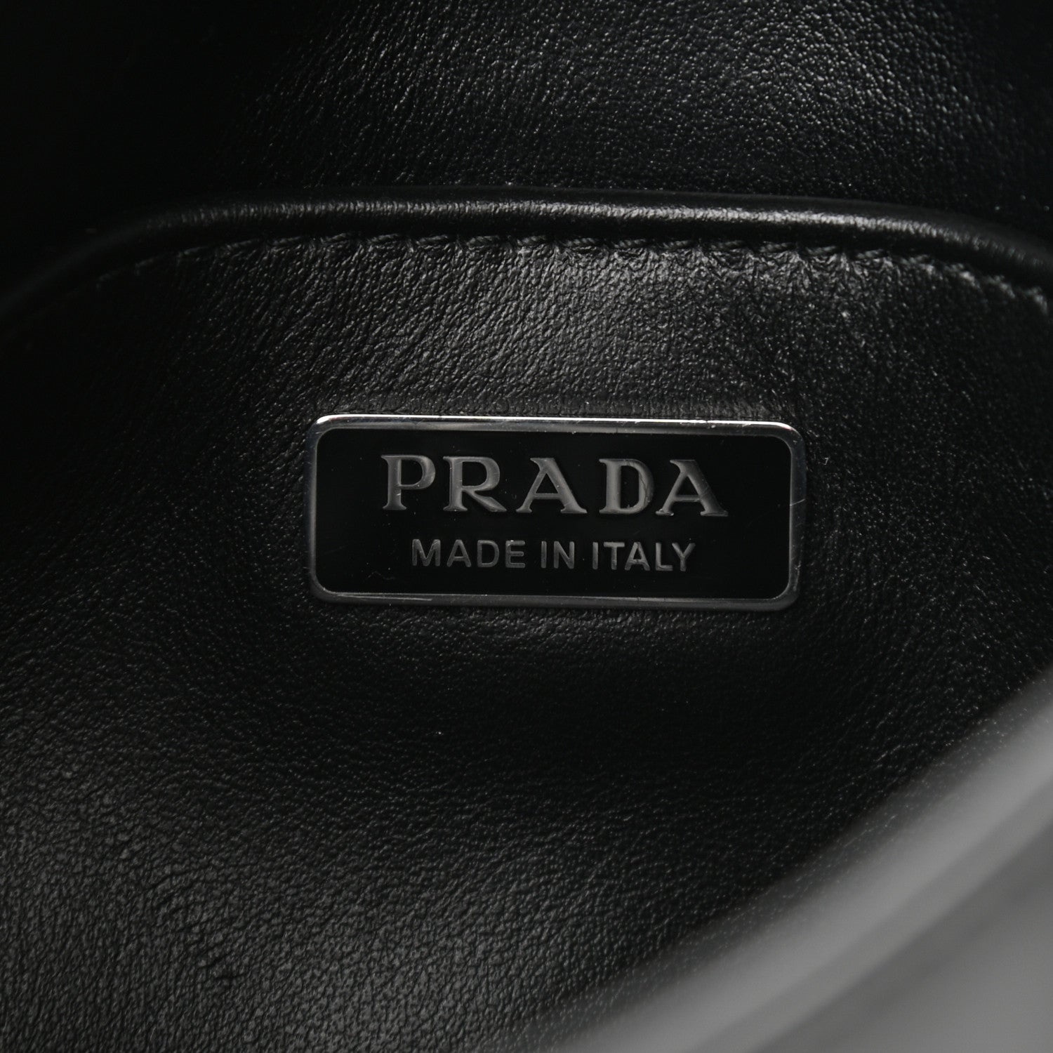 Prada Spazzolato Cleo Flap Shoulder Bag Black 6 of 9
