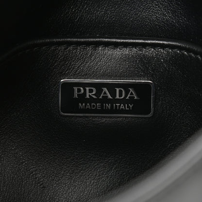 Prada Spazzolato Cleo Flap Shoulder Bag Black 6 of 9
