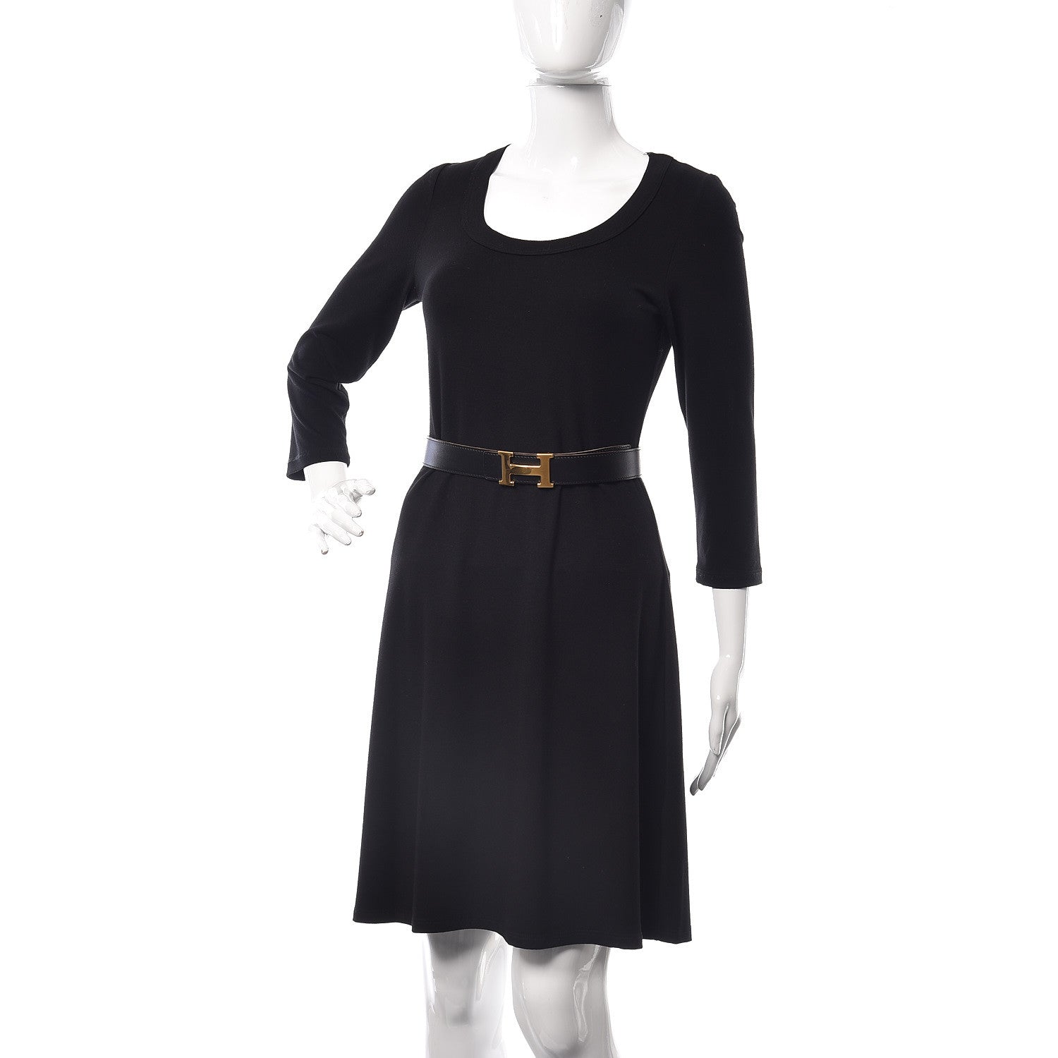 Hermes Box Togo 32mm H Belt 70 Black Gold 2 of 10