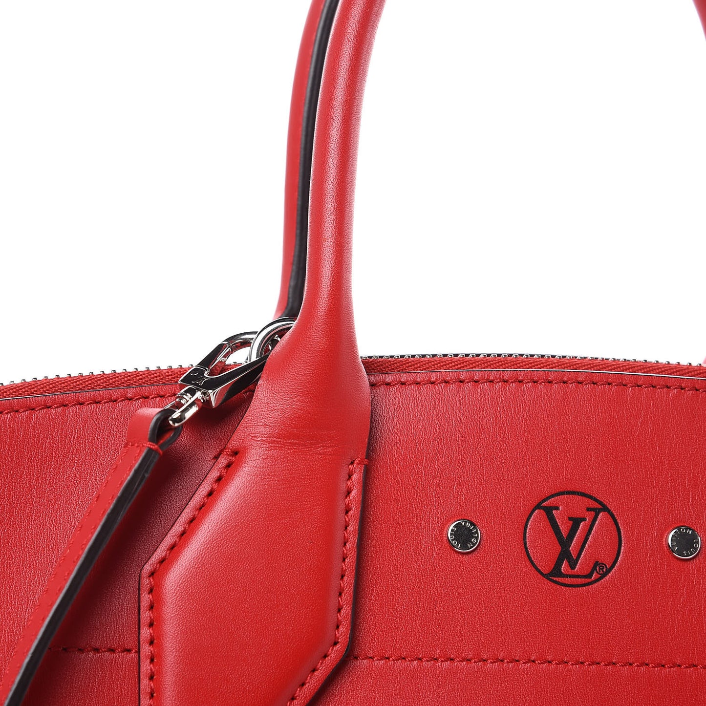 Veau Satin City Steamer MM Rubis