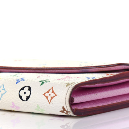 Louis Vuitton Monogram Multicolor Sarah Wallet NM White Litchi 8 of 13