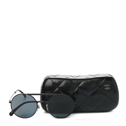 Chanel Metal Winter Round Sunglasses 4232 Black 9 of 9