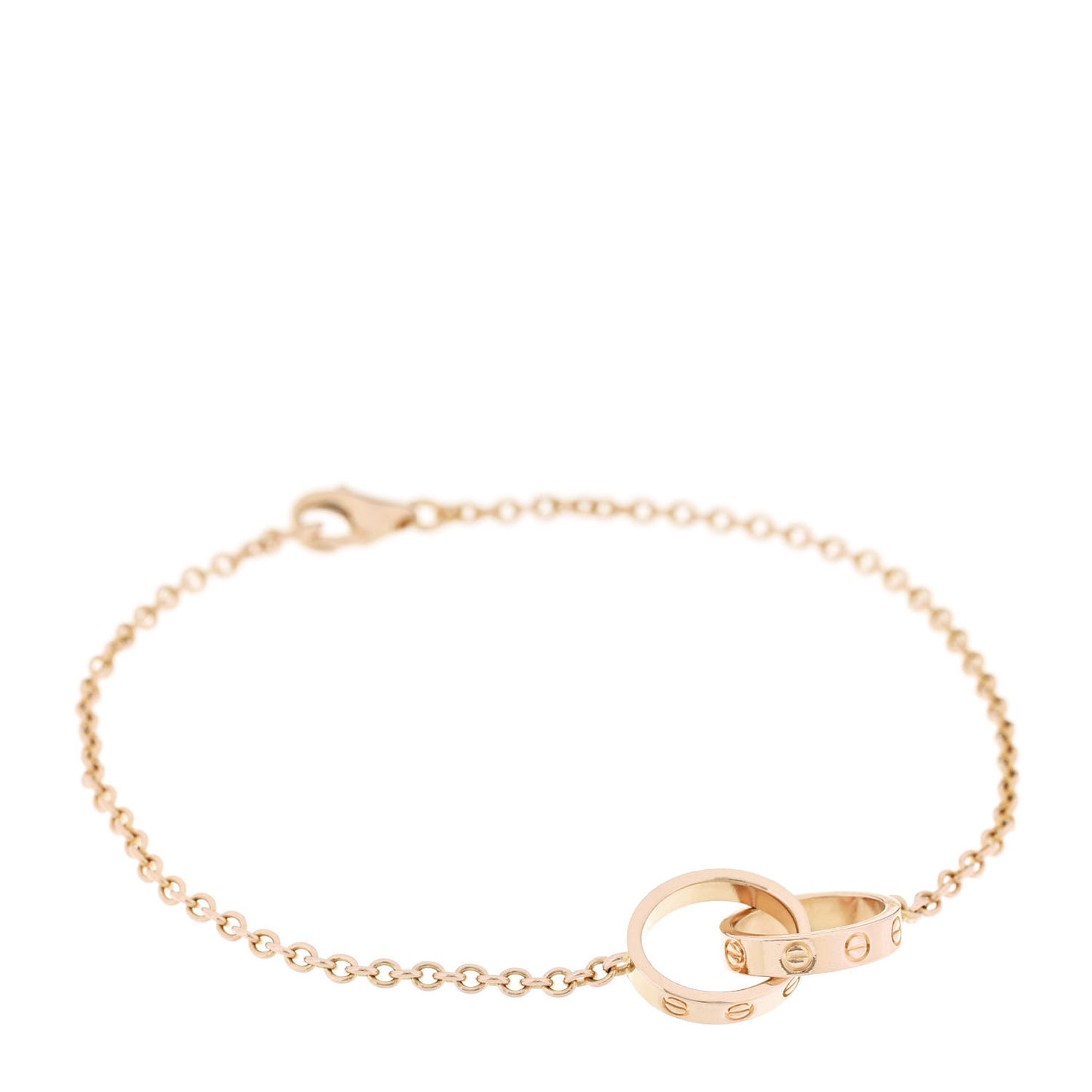 18K Pink Gold Interlocking LOVE Bracelet