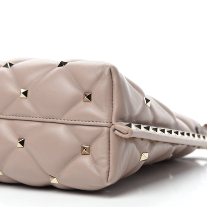 Valentino Garavani Nappa Candystud Shoulder Bag Poudre 7 of 10