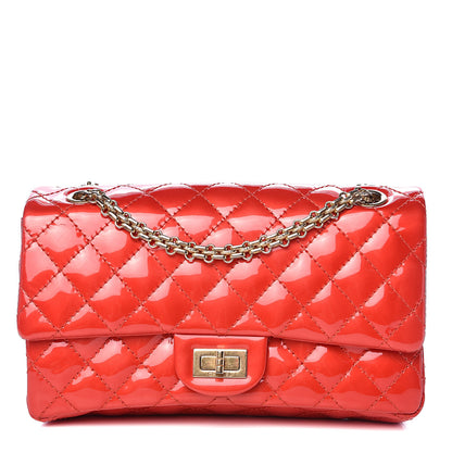 Chanel Patent Quilted Accordion Reissue 2.55 Flap Red 1 of 10