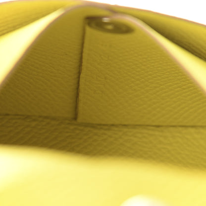 Hermes Epsom Bastia Coin Purse Lime 7 of 7