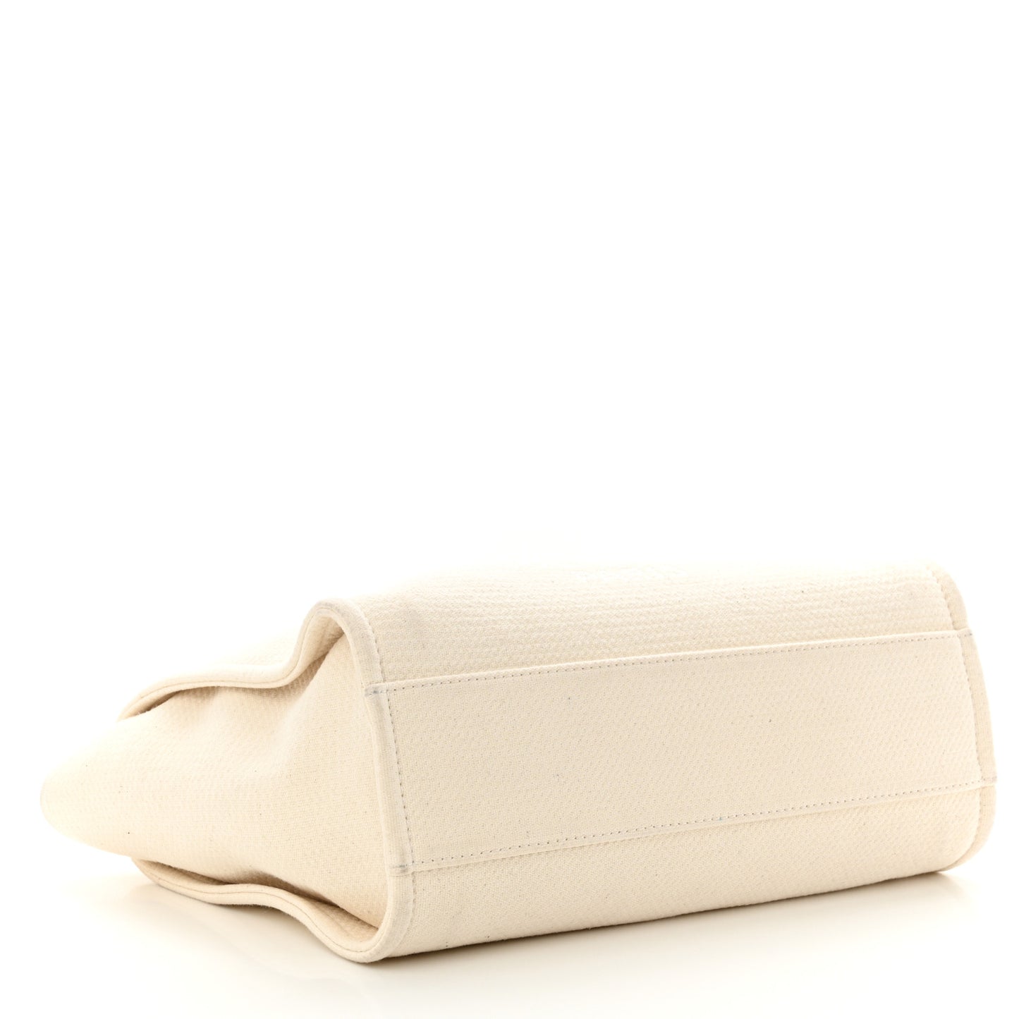 Mixed Fibers Medium Deauville Tote White