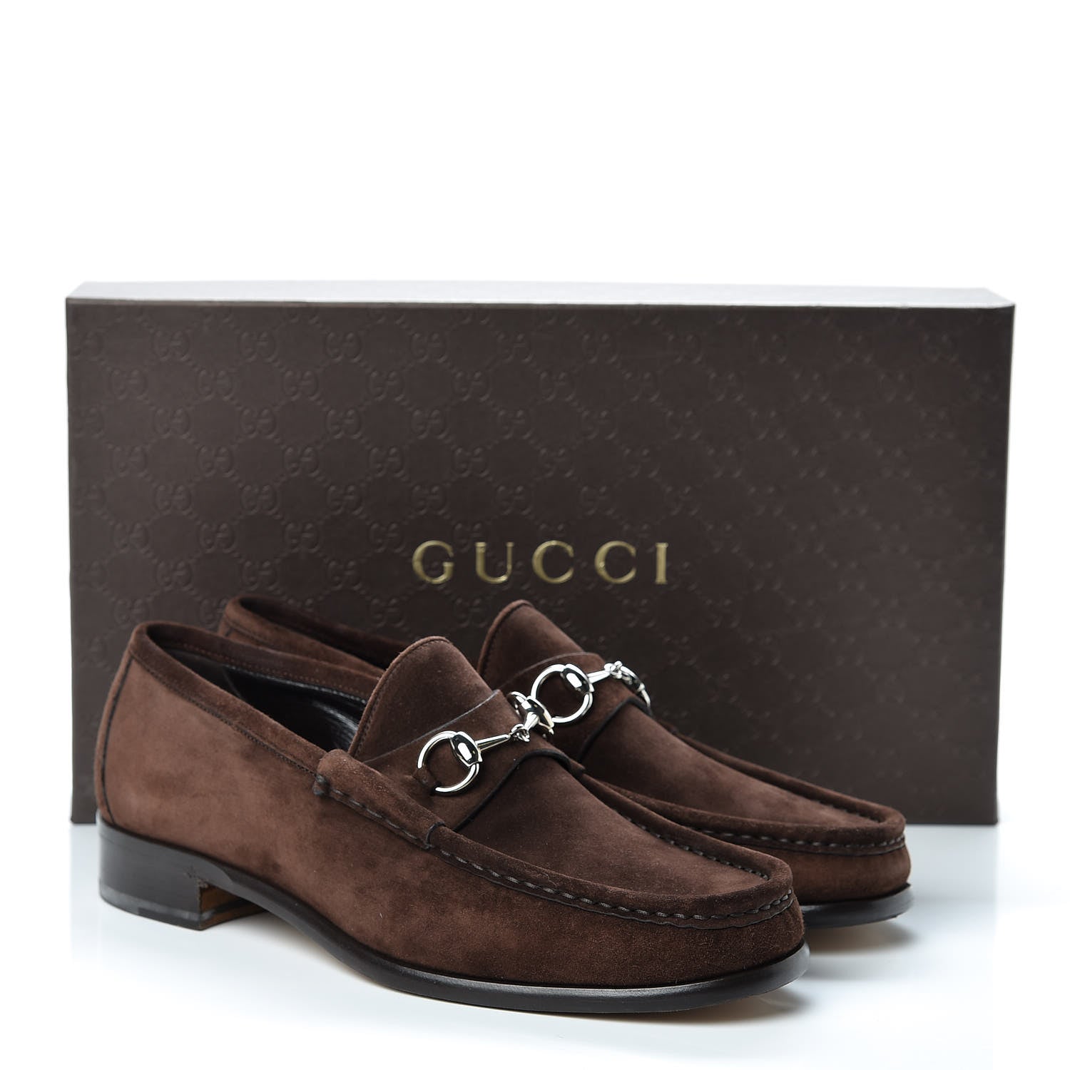 Gucci Suede Mens 1953 Horsebit Loafers 9 Brown 10 of 10