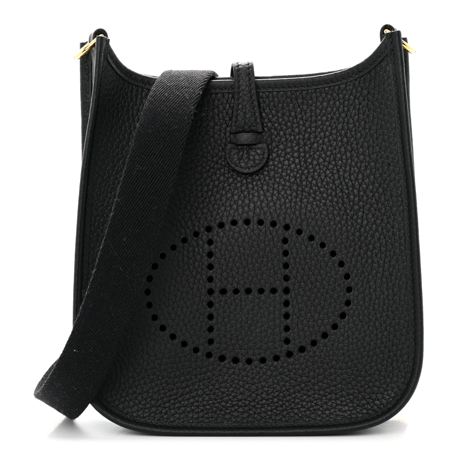 Hermes Taurillon Clemence Evelyne TPM Black 1 of 11