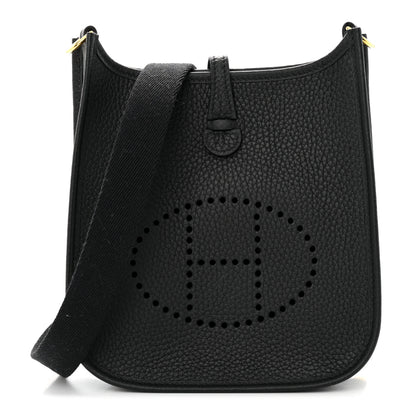Hermes Taurillon Clemence Evelyne TPM Black 1 of 11