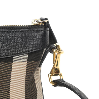 Burberry House Check Derby Peyton Crossbody Clutch Bag Black 17 of 17