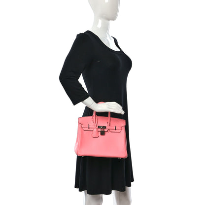 Hermes Swift Birkin 25 Rose Azalee 2 of 12