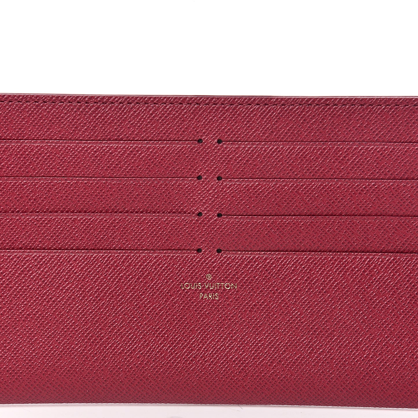 Calfskin Felicie Card Holder Insert Fuchsia