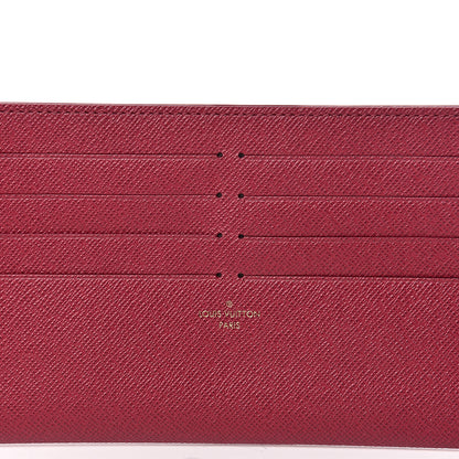 Louis Vuitton Calfskin Felicie Card Holder Insert Fuchsia 6 of 7