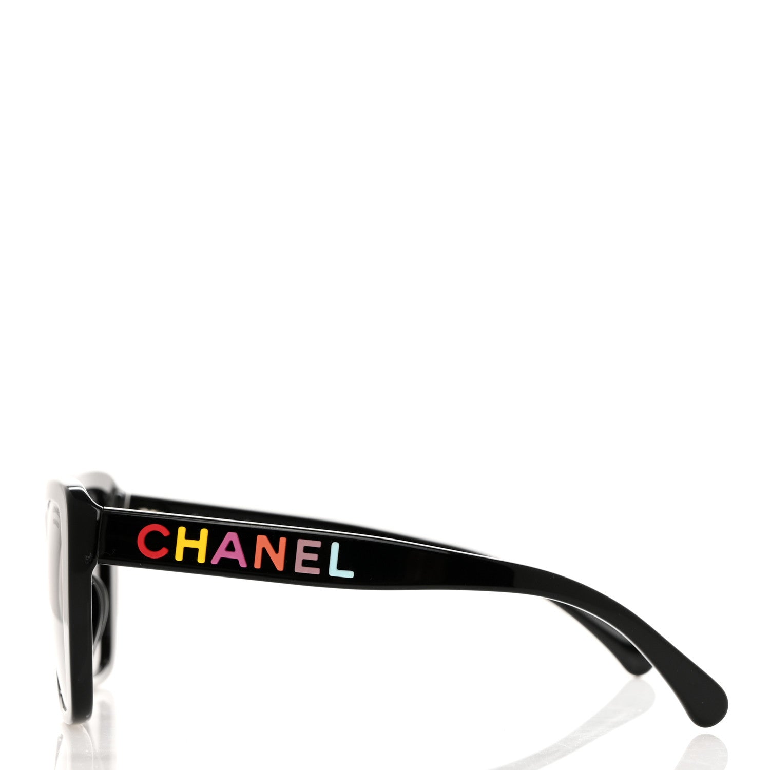 Chanel Acetate Polarized Butterfly Sunglasses 71548A Black 3 of 8