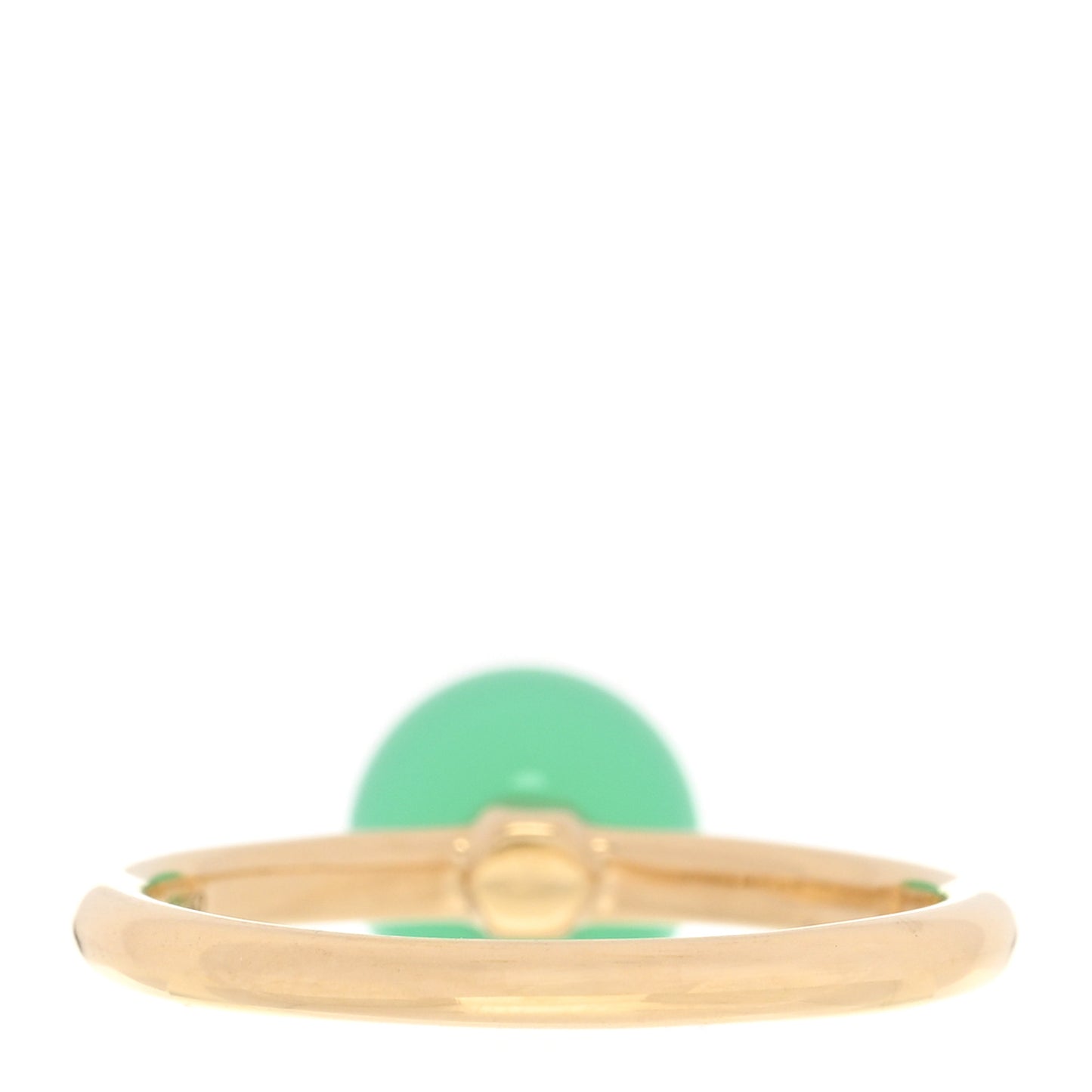 18K Yellow Gold Chrysoprase 8mm HardWear Ball Ring 53 6.25